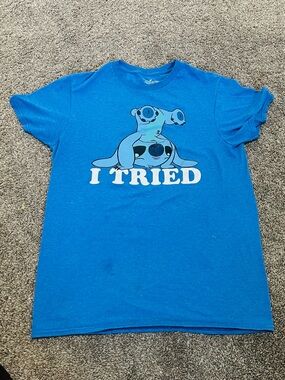 Disney Blue Graphic Tee